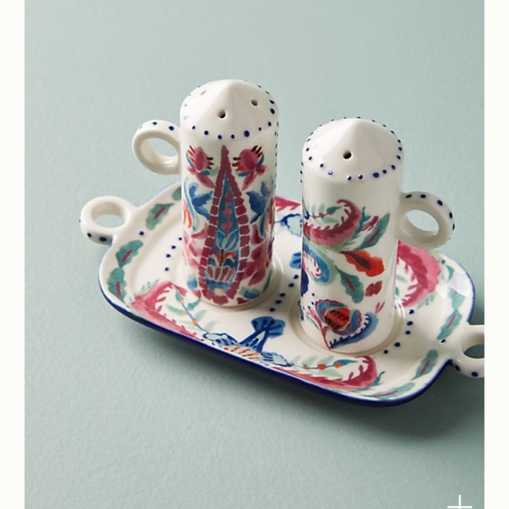 NIB Anthropologie Epsilon Salt & Pepper Shaker